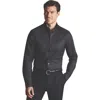 Charles Tyrwhitt Non-iron Twill Shirt In Charcoal Grey