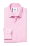 Charles Tyrwhitt Non-iron Pinpoint Oxford Slim Fit Shirt In Pink