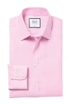 Charles Tyrwhitt Non-iron Pinpoint Oxford Slim Fit Shirt In Pink