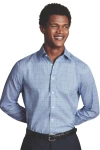 CHARLES TYRWHITT CHARLES TYRWHITT PRINCE OF WALES CHECK NON-IRON TWILL SLIM FIT SHIRT DOUBLE CUFF