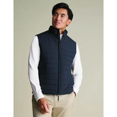 Charles Tyrwhitt Quilted Gilet In Navy