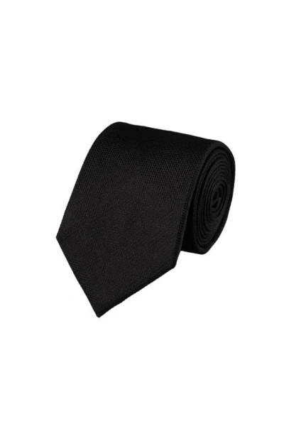 Charles Tyrwhitt Silk Stain Resistant Tie In Black