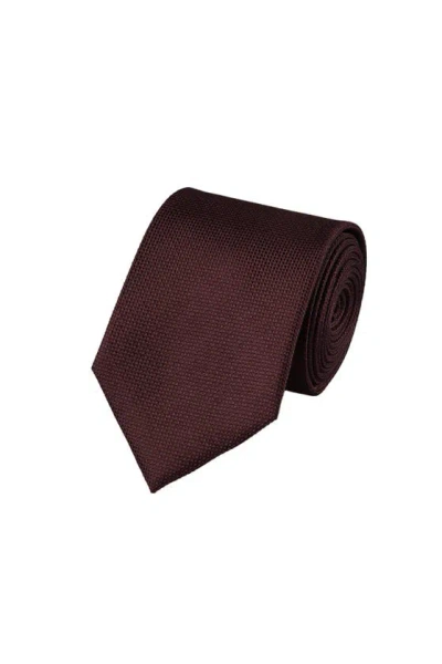 Charles Tyrwhitt Silk Stain Resistant Tie In Burgundy