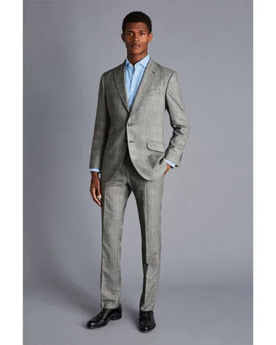 Charles Tyrwhitt Slim Fit British Luxury Wool Suit Jacket In Grey