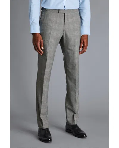 Charles Tyrwhitt Slim Fit British Luxury Wool Suit Trouser In Gray