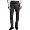 Charles Tyrwhitt Slim Fit Italian Flannel Suit Pants In Black