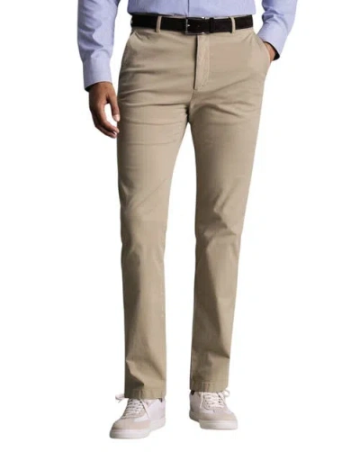 Charles Tyrwhitt Slim Fit Lightweight Chinos In Brown