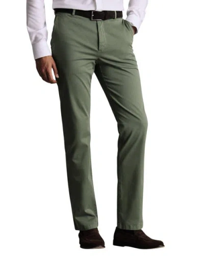 Charles Tyrwhitt Slim Fit Lightweight Chinos In Green
