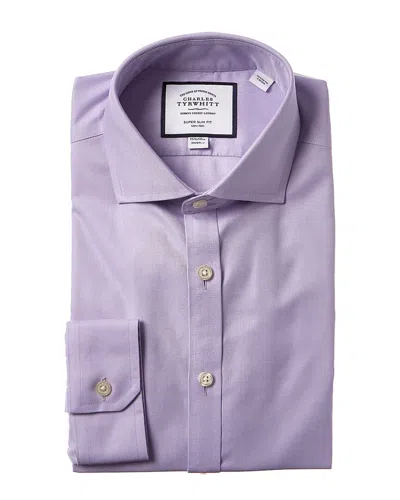 Charles Tyrwhitt Slim Fit Try On Shirt In Purple