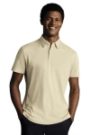 Charles Tyrwhitt Smart Jersey Polo In White