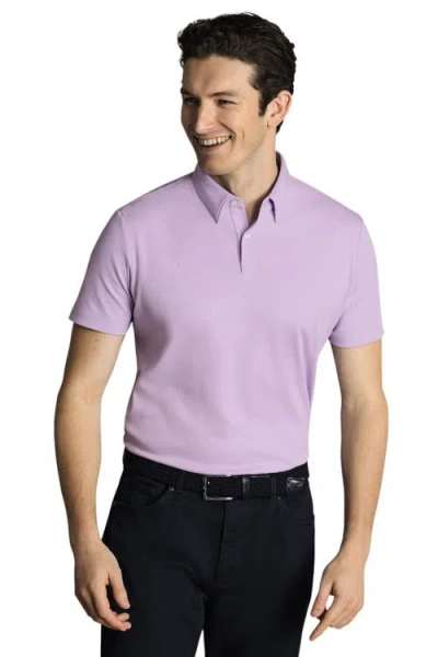 Charles Tyrwhitt Smart Jersey Polo In Purple