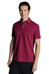 CHARLES TYRWHITT SOLID SHORT SLEEVE COTTON TYRWHITT PIQUE POLO