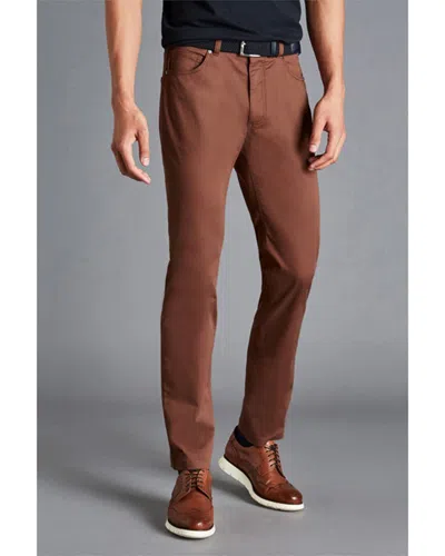 Charles Tyrwhitt Stretch Classic Fit Trouser In Multi
