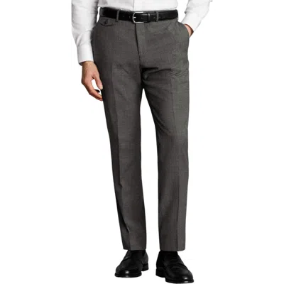 Charles Tyrwhitt Stretch Wool Trousers In Gray