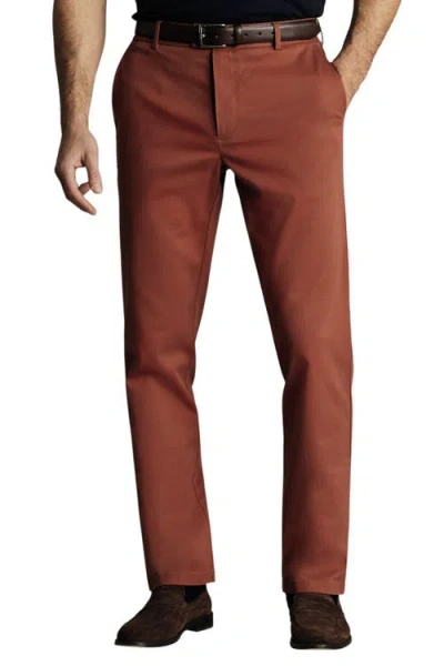 Charles Tyrwhitt Ultimate Non-iron Chinos In Brown