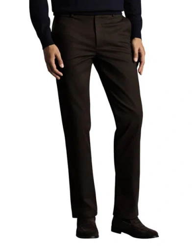 Charles Tyrwhitt Ultimate Non-iron Chinos In Brown