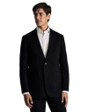 Charles Tyrwhitt Windowpane Slim Fit Jacket In Black