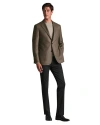 Charles Tyrwhitt Wool Silk Jacket In Brown