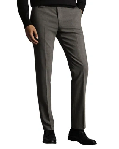 Charles Tyrwhitt Wool Stretch Slim Fit Pants In Gray