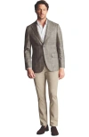 Charles Tyrwhitt Wool Texture Twill Jacket In Limestone