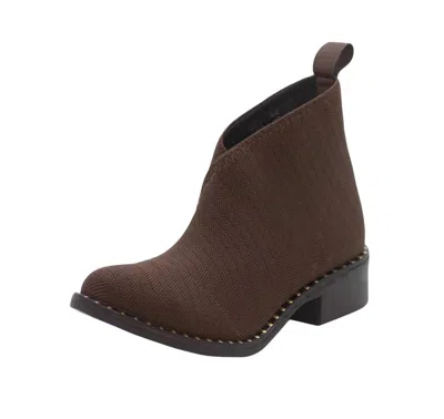 Charleston Shoe Co. Women's Barcelona Herringbone Boots In Brown In Multi