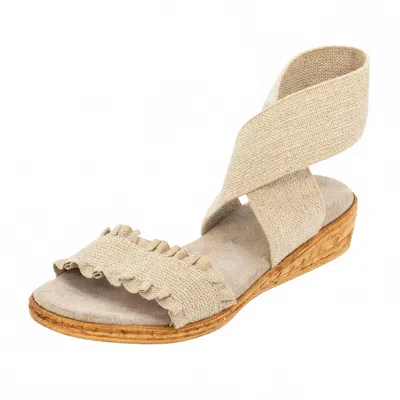 Charleston Shoe Co. Women's Benjamin Ankle Strap Sandal In Natural In Neutral