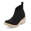 Charleston Shoe Co. Women's Heyward Boot In Black Herringbone In Multi
