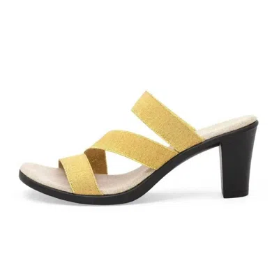 Charleston Shoe Co. Women's Jac Backless Cocktail High Heel In Gold