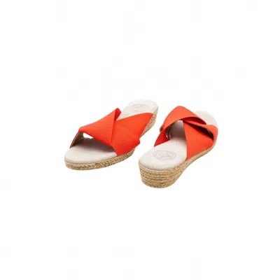 Charleston Shoe Co. Women's Kay Slide Sandals In Pimiento In Orange