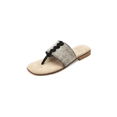 Charleston Shoe Co. Women's Morris Sandals In Black Waves In Neutral