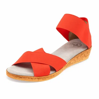 Charleston Shoe Co. Women's Peachtree Espadrille Sandal In Pimento In Orange