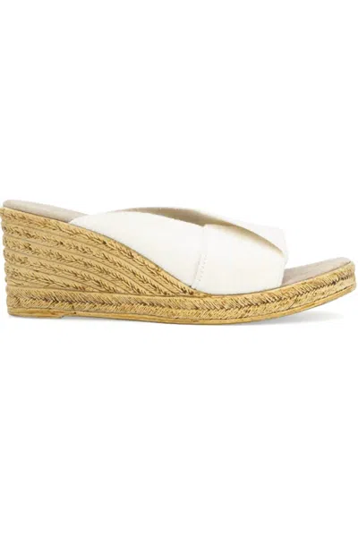 Charleston Shoe Co. Women's Porter Espadrille Wedge Sandal In White
