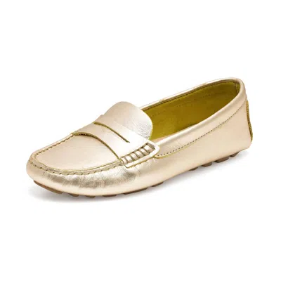 Charleston Shoe Co. Women's Rio Loafer Flats In Gold