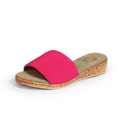 Charleston Shoe Co. Women's Seabrook Slide Sandal In Fuchsia In Red