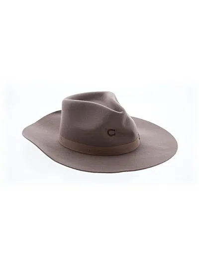 Pre-owned Charlie 1 Horse Fedora In Brown