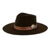 Charlie 1 Horse White Sands Felt Hat In Chocolate