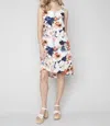 Charlie B A-line Sleeveless Dress With Buttoned Shoulder Straps In Safron