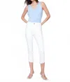 Charlie B Assymetrical Hem Jean In White In White