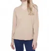 Charlie B Basic Long Sleeve Sweater In Sesame In Neutral