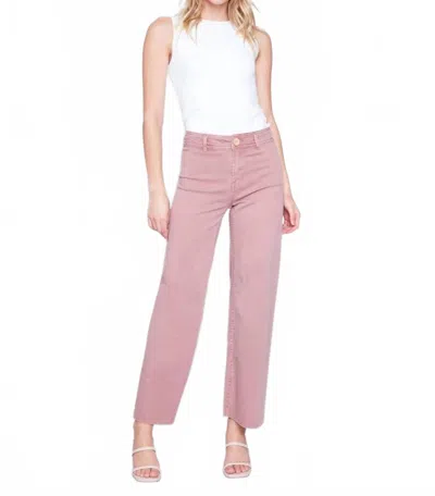 Charlie B Bay Harbor Wide Leg Pants In Woodrose In Pink