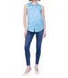Charlie B Bluebell Cotton Tie Top In Blue