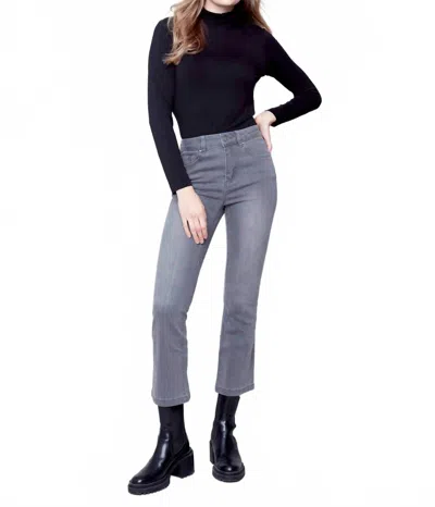 Charlie B Boot Cut Jeans In Gray