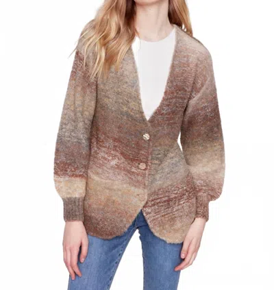 Charlie B Boucle Knit Cardigan In Autumn