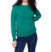 Charlie B Crew Neck Sweater In Forest In Green