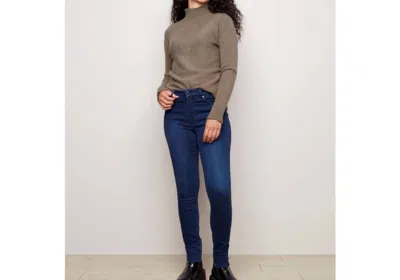 Charlie B Buttery Denim Skinny Jeans In Blue Black