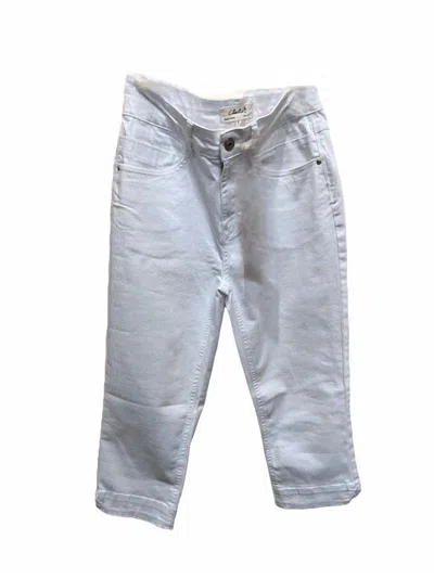 Charlie B Capri Pant In White
