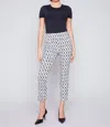 Charlie B Checker Print Capri Pants In Multi