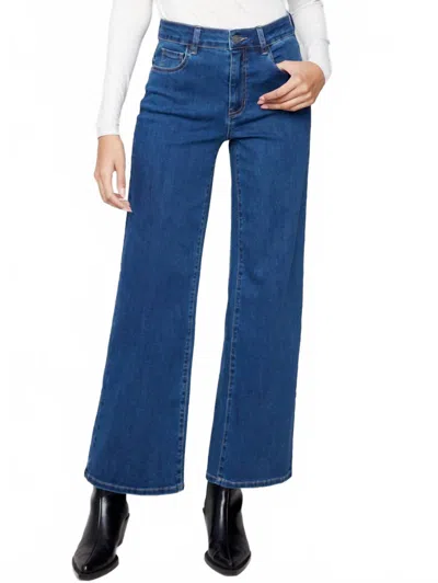 Charlie B Chloe Wide Leg Jean In Indigo In Blue