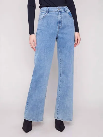 Charlie B Chloe Wide Leg Pants In Blue
