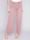 Charlie B Cleo Wide Leg Jeans In Woodrose In Multi